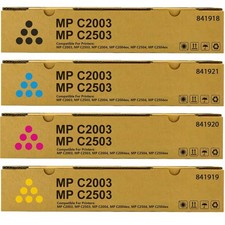 4 Pack MP C2003 MP C2503 Toner Cartridges Compatible for Ricoh C2004 C2504 ଅ picture