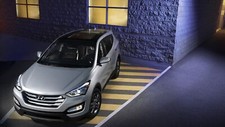 Cars hyundai santa Desk Mat Stitched picture