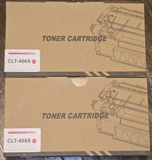 2-pack - CLT-406S Magenta Toner Cartridges For Samsung Laser Printers  picture