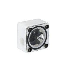 Flow Indicator, Acrylic Water Cooling Monitoring White Square G1/4 picture