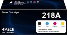 218A 4 Pack Toner Cartridges with Chip for HP Color Pro 3201dw 3301fdw picture