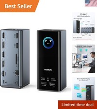 USB C Docking Station 3 Monitors Display with Weather Function picture