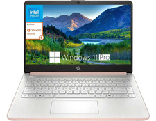HP 14 Inch Business Laptop, Intel Processor N150, 4GB RAM, 128GB UFS,Rose Gold picture