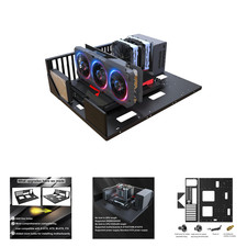 Gaming Computer Case Open Chassis EATX Test Bench Motherboard Support Heat picture