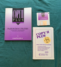 Vintage Copy II Plus, v.9; manual and disk  for Apple II ProDOS/DOS picture