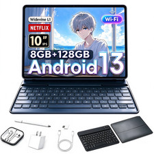 10-Core Android 13 Tablet PC 8GB RAM 128GB ROM 1920x1200 IPS HD Touchscreen Gift picture