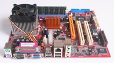 PC Chips M863G Motherboard with AthlonXP 2200+ CPU and 256MB DDR SDRAM - Good picture