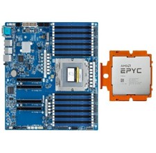 Gigabyte MZ33-AR0 Server Motherboard + AMD Genoa EPYC 9334 QS CPU Processor- picture