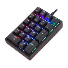 Macro Mechanical Numeric Keypad USB Wired 21 Keys Mini Numpad RGB Backlight picture