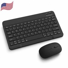 Rechargeable Bluetooth Keyboard and Mouse Combo Wireless Ultra Slim for Mac iPad picture