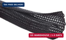 Alex Tech 10ft - 1/4 inch Cord Protector Wire Loom Tubing Cable Sleeve Split Sle picture