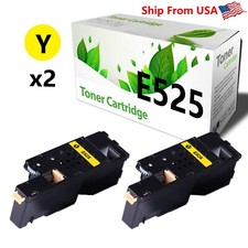 2PACK E525W E525 Yellow Toner Cartridge For Series 593-BBJV 593-BBJU 593-BBJX picture