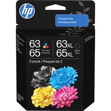 HP B87FDAN#RFD 63/65XL Printer Ink Cartridge Combo, High Yield Black and Color picture