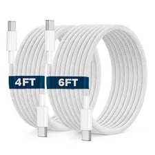 2Pack iPhone 17 16 15 Charger Cord, 1.2M+2M for 17e 17 17 Pro 2 meters picture