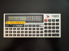 CASIO PB-110 Data Bank Pocket Computer with Soft Case Retro 1984 Tested picture