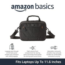 AMAZON BASICS 11.6 INCH LAPTOP BAG WITH SHOULDER STRAP AND HANDLE, -  BLACK picture