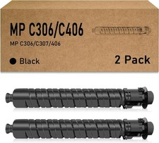 C306/C406 Toner Cartridges Compatible With Ricoh 2-Pack Heynnie Pro Black picture