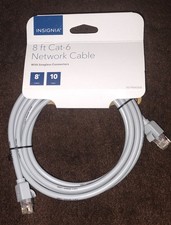 Insignia- 8 foot Cat-6 Ethernet Cable - Gray picture
