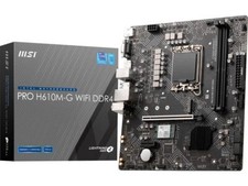 MSI PRO PRO H610M-G WIFI DDR4 LGA 1700 Intel H610 SATA 6Gb/s Micro ATX Motherboa picture