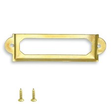 Rierdge Antique Label Holder, 2.3 Inch, Gold, 30 Pcs picture