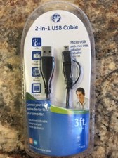 GE 99113 2-in-1 USB Cable (3 ft) picture