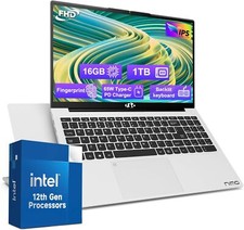 15.6 FHD Student Laptop 16GB RAM 1TB SSD Intel Pentium Quad-Core N100 Computer  picture