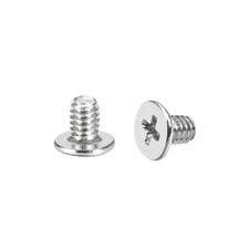 M2x3mm Laptop Computer Screws 3.8mm Dia Phillips Head Screw Silver Tone 50pcs picture