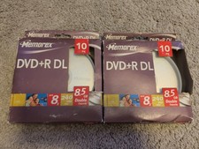 Lot Of 20 Memorex DVD+R DL 8.5 GB Double Layer Blank DVDs SEALED picture