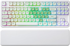 YUNZII B87 TKL Wireless Mechanical Keyboard Matcha Cocoa Switch picture