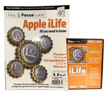 Your essentail Ilife Collection Book +Mac CD Rom Movie Plug ins Used picture
