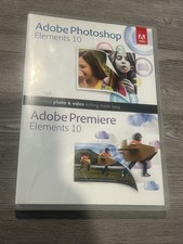 Adobe Photoshop Elements 10 & Adobe Premiere Elements 10 5 DVD-ROM Set GENUINE picture