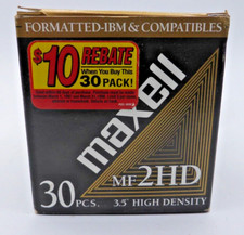 30 Pack Maxell MF 2HD IBM Formatted Floppy Disks picture