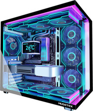 Y6 PC Case, Pre-Installed 7 Infinity Mirror PWM ARGB Fans, ATX Mid picture