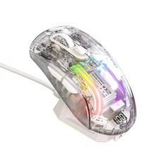 Wireless Gaming Mouse with Full Transparent,Tri-Mode 2.4GHz/Bluetooth/Wired M... picture