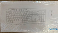 CK30 PRO Ergonomic Curved Wireless Keyboard & Mouse Bundle White 1600 DPI picture