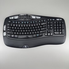 Logitech K350 Wireless Wave Ergonomic Keyboard - Unifying Receiver (DONGLE) Read picture