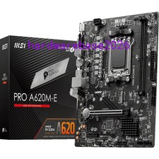 MSI Pro A620M-E Gaming Desktop Motherboard AMD A620 AM5 Micro ATX Ryzen 7 DDR5 picture