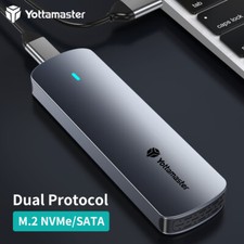 Yottamaster M.2 NVMe SATA SSD Enclosure USB 3.2 Gen 2 Adapter SSD Case 10 Gbps picture
