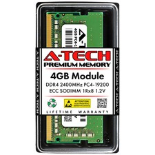 A-Tech 4GB 1Rx8 PC4-19200 DDR4 2400 MHz ECC SODIMM MicroServer NAS Memory RAM x1 picture