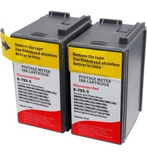 2 Pack SL-793-5 Red Ink Cartridge for Postage Meters 793-5 Red Fluorescent Ink.. picture