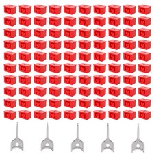 100-Pack SFP Port Lock with 5 Keys,SFP Security Lock and Fiber Port Dust Plug... picture