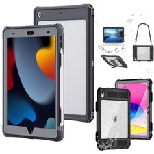 For iPad 10th 9th 8th 7th Gen Waterproof Case Heavy Duty Shockproof Stand Cover picture