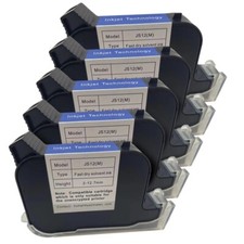 5PC JS12(M) 12.7mm Fast Dry Eco-Sol Cartridge for Unencrypted Handheld Printer picture