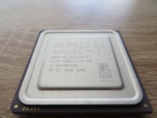 AMD K6-2 (AMD-K6-2/233AFR) 233MHz Socket 7 CPU w heatsink and fan tested works picture