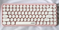 AJAZZ 308i Wireless Bluetooth Keyboard, Mini Portable Typewriter Retro Round picture