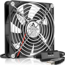 140Mm USB Cooling Fan with Speed Control, DC 5V Powered picture