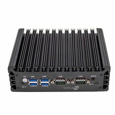 Simpletek Fanless Mini PC Intel Core i3 RS232 USB HDMI VGA Dual Lan SSD picture