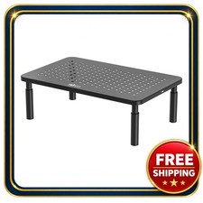 Computer Monitor Stand Adjustable Laptop Riser Desk Support 44 lbs picture