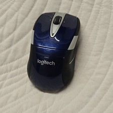 Logitech M525 Wireless Ergonomic Mouse Navy Blue w/ Receiver (Batteries Not Inc) picture
