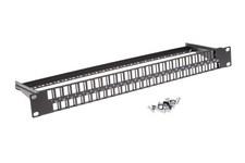 48 Port 1RU Rack Mount Keystone Panel picture